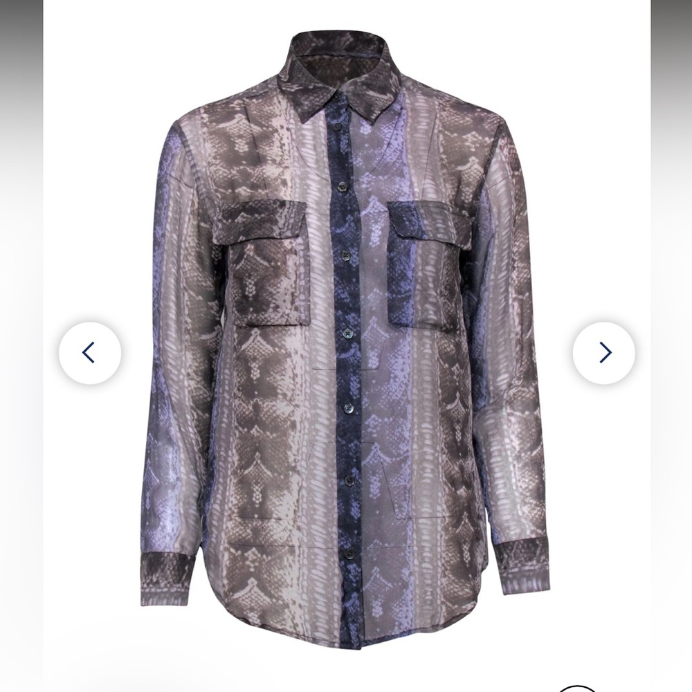 Equipment Snake Print Button Down